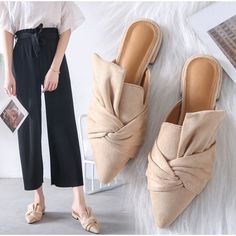 Summer Mules – Ultra Seller Summer Mules, Light Blue Shoes, Slippers Summer, Suede Slides, Ankle Socks Women, Pointed Flats, Women Slippers, Harness Boots, Point Shoes