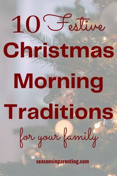 Christmas morning traditions Toddler Christmas Traditions, Christ Centered Christmas Traditions, Christmas Morning Traditions, Christmas Traditions Kids, Holiday Traditions Family, Christmas Eve Traditions, Holiday Morning, Magic For Kids