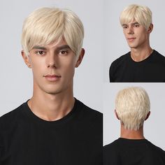 Category:Synthetic Wig; Gender:Men's,Men; Wig Type:Natural Wigs; Note:The hair length in the picture is 8inch.; Occasion:Daily,Party,Party / Evening,Daily Wear; Age Group:Adults; Characters:Princess,Career Costumes,Uniforms,Elf; Color Shade:Blonde; Hair Material:Synthetic Hair; Cap Construction:Machine Made; Texture:kinky Straight; Length:8 inch; Features:Fashion,New Arrival,Cosplay,Party,Exquisite; Heat Resistant:Yes; Listing Date:10/18/2023; Cap Circumference:; Front to Back:; Nape of Neck:; S Light Blonde Pixie, Blonde Christmas, Highlights Bob, Straight Middle Part, Highlight Bob, Platinum Highlights, Bob With Highlights, Blonde Pixie Cut, Blonde Layers