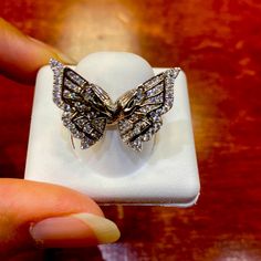 Very Beautiful Butterfly Shaped Ring For Her It’s Real 925 Starling Silver Ring It’s Can Be Re Size Butterfly Shape, Starling, Rings For Her, 925 Jewelry, Beautiful Butterflies, Womens Jewelry Rings, Silver Ring, Silver Jewelry, Silver Rings