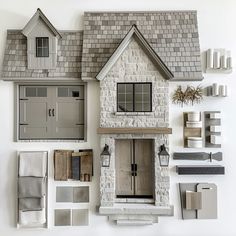 an assortment of different types of house materials