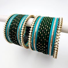 Bray Bangle Set Indian Bangles , South Asian Bangles , Pakistani Bangles , Desi Bangles , Punjabi Bangles , Tamil Bangles , Indian Jewelry Traditional Stackable Bangle Cuff Bracelet, Traditional Stackable Bangle Bracelets, Traditional Adjustable Blue Bangle, Festive Stackable Bangle Bracelets, Traditional Turquoise Hand Wrapped Jewelry, Traditional Hand-wrapped Blue Bracelets, Traditional Turquoise Hand-wrapped Jewelry, Traditional Hand-wrapped Round Jewelry, Traditional Green Bangle Cuff Bracelet