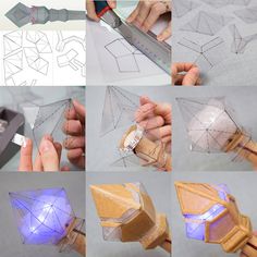 the process of making a paper origami model