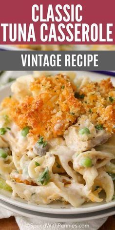 this classic tuna casserole is an easy and delicious dinner recipe