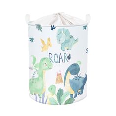 PRICES MAY VARY. 🦖 Cute Dinosaurs Easter Basket - Designed with a variety of dinosaurs, such as stegosaurus, brontosaurus, and pterosaurs, and simply created a magical world for children, making children's rooms more interesting and bringing joy and vitality to children 🦖 Multifunctional Green Basket for Boys - Size: 14 in * 17.7 in, 45 L; it's dirty clothes washing basket, toys storage basket or for other things storage 🦖 Waterproof Storage Basket for Nursery - Sewn from polyester fabric wit Dinosaur Easter Basket, Nursery Sewing, Kids Laundry Basket, Baby Laundry Basket, Nursery Storage Baskets, Round Bedroom, Kid Laundry, Clothes Washing, Nursery Hamper