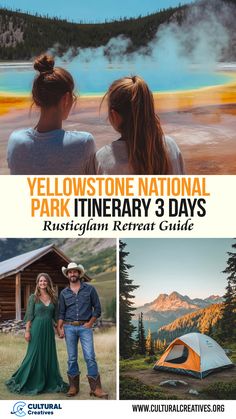 Explore geothermal wonders, rustic lodges, and scenic mountain camping with this Yellowstone National Park Itinerary 3 Days for a perfect outdoor retreat. Yellowstone National Park Itinerary, Yellowstone Lake, National Park Itinerary, Yellowstone Trip