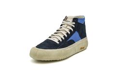 Women's Capo Dirty Navy Light Blue Suede High-top Sneakers With Boost Midsole, Suede High-top Sneakers With Rubber Sole For Outdoor, Navy Leather High-top Sneakers With Boost Midsole, Navy Leather High-top Sneakers, Blue Low-top Sneakers For Outdoor, Dynamic Blue Nylon Sneakers, Blue High-top Hiking Sneakers, Blue Low-top Sneakers Sportswear, Blue Lace-up High-top Sneakers With Vibram Sole