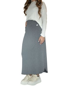 Maxi active skirt Gym skirt midi workout skirt Casual Gray Long Skirt, Casual Gray Flowy Skirt, Casual Long Gray Skirt, Gray Flowy Casual Skirt, Casual Flowy Sports Skirt, Casual Gray Relaxed Skirt, Casual Gray Pencil Skirt, Casual Stretch Gray Skirt, Casual Gray Stretch Skirt