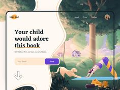 the website is designed to look like an animated book