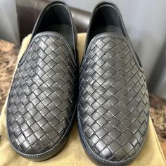 Brand New. Lambskin Italian Leather. Super Comfy. Size 39. Retails Over $1,500. Luxury Woven Leather Slip-on Loafers, Designer Formal Slip-ons With Textured Sole, Elegant Slip-ons With Woven Sole And Round Toe, Elegant Slip-on Loafers With Woven Sole, Black Woven Leather Slip-on Loafers, Luxury Slip-ons With Textured Sole For Galas, Designer Slip-ons With Rubber Sole And Round Toe, Luxury Black Slip-ons With Round Toe, Luxury Black Leather Slip-ons