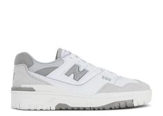 550 'White Grey' - New Balance - BB550CR1 | Flight Club New Balence550, Grey New Balance 550, Light Grey New Balance, Gray New Balance Shoes, 550 New Balance, New Balance Grey, Pretty Sneakers, Balance 550, Grey New Balance