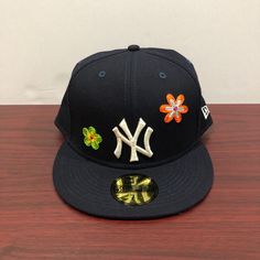 Brand - New Era Hat Model - 59fifty Design- Floral Hat Type - Fitted Team - New York Yankees Condition- Brand New Color - Blue & White Gender- Men’s Sizes Available: Men’s 7 1/2, 7 1/4, 7 3/4, 7 3/8, 7 5/8, 7 7/8 Blue Flat Cap For Baseball Season, Blue Flat Cap For Streetwear, Blue Flat Cap Fitted Hat For Streetwear, Camo Truck, Hat New York, New Era Baseball Cap, New Era Yankees, Yankee Hat, New Era Beanie