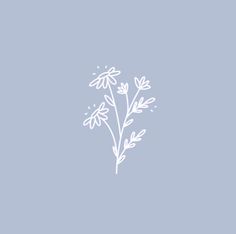 a white flower on a blue background with the words, i love you written in it