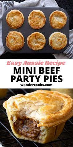 mini beef party pies are the perfect appetizer to serve at any party