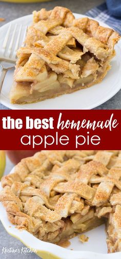 the best homemade apple pie recipe is so easy to make and it's delicious