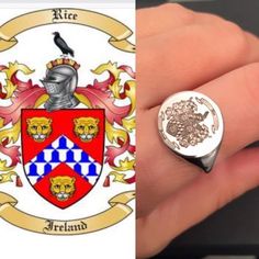 "Coat of Arms Family Crest Ring, Crest Engraved ring, Personalized Ring Engraved Signet ring with Round Seal - Best quality 18k Gold Plate also avaliable in sterling silver - suitable for men and women, Seal Diameter: 15 mm = 5.9\" Please note in the \"notes to seller\" at checkout. : * state your ring size * letter/ picture you want to engrave The product will arrive to you packed in gift box and padded envelope to maintain the product Our jewelry are water resistant and comes with 1 year warra Silver Jewelry With Certificate Of Authenticity As Gift, Ceremonial Silver Engraved Ring, Stamped 14k, Ceremonial Silver Engraved Ring Stamped 14k, Ceremonial Silver Signet Ring Stamped 14k, Unique Oval Signet Ring For Anniversary, Fine Jewelry Rings With Certificate Of Authenticity As Gift, White Gold Rings With Certificate Of Authenticity For Gift, Ceremonial Hallmarked Sterling Silver Signet Ring, Ceremonial Sterling Silver Hallmarked Signet Ring