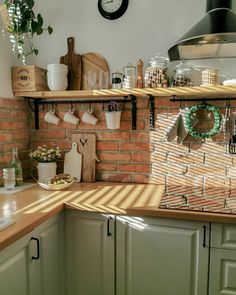 the kitchen is clean and ready to be used for cooking, baking or other activities