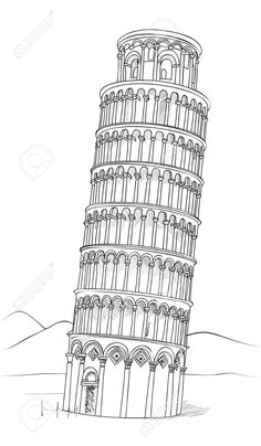 the leaning tower of pisa in black and white stock photo, images and royalty illustrations