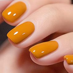 Amazon.com : Vishine Gel Nail Polish 15ml, Fall Autumn Yellow Color Soak Off UV LED Long-Lasting Nail Gel Polish Nail Art Home DIY Manicure Nail Salon Varnish #924 : Beauty & Personal Care Yellow Nail, Gel Polish Nail Art, Cute Nails For Fall, Her Nails, Long Lasting Nails, Fall Nail Art, Yellow Nails