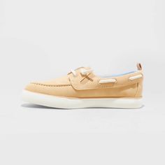 Your child will love elevating their casual style in these Reece Boat Shoes from Cat & Jack™. Featuring a classic round-toe design, these medium-width boat shoes are a slip on style with gores. Featuring a 100% textile insole for comfortable wear, these boat shoes feature a pull-on tab on the back for easy on and off. Cat & Jack™: Kids’ clothing with an imagination of its own. Summer Casual Leather Canvas Shoes, Casual Summer Boat Shoes With Rubber Sole, Spring Slip-on Low-top Boat Shoes, Brown Boat Shoes With Round Toe For Summer, Casual Slip-on Boat Shoes With Rubber Sole, Casual Slip-on Summer Boat Shoes, Summer Low-top Leather Boat Shoes, Beige Flat Bottom Slip-ons Casual, Casual Beige Slip-ons With Flat Bottom