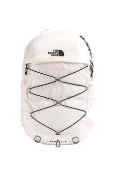 Great for class or traveling, this The North Face Borealis Backpack for Women in Gardenia White/TNF Black offers ultimate comfort and style. With a spacious main compartment, padded laptop sleeve, and multiple pockets, this backpack makes it easy to stay organized on the go. Features: The North Face Style: NF0A52SI-4Q7 Color: Gardenia White/TNF Black The North Face backpacks 360-degree reflectivity for enhanced visibility External, fleece-lined pocket for sunglasses, phone, or keys Protective, d Borealis Backpack, The North Face Borealis, North Face Borealis, North Face Bag, Tea Recipe, Bag Essentials, Bungee Cord, Tablet Sleeve, Birthday List