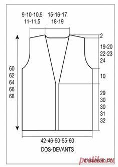 the size and measurements for a women's vest