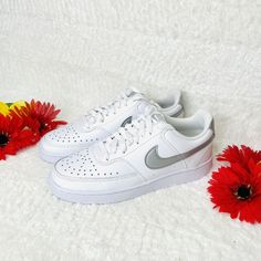 Nike Court Vision Low Athletic Shoe, Women's Size 7 CD5434-111 White/sliver. 100% authentic New in box no lid Nike Court Vision Low, Nike Court Vision, Court Vision, Athletic Shoe, Low Sneakers, Athletic Shoes, Shoe Accessories, Size 7, Womens Sizes