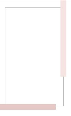 a white square with pink lines on it