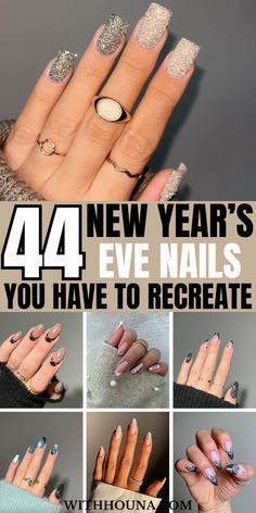 New Year's Eve Nails, Year Nails, New Years Nail Designs, New Years Eve Nails, Spring Nail Designs, Brighter Days, Manicure Ideas, Winter Nail Art, New Year's Nails