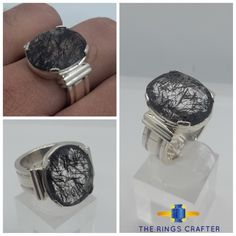 Rutile Quartz Ring Men Ring