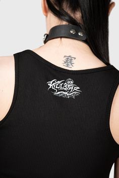 RAYN IN HELL.- Soft, stretch ribbed fabric.- Statement y2k tattoo inspired graphic.- Vest silhouette.- Fitted.With KILLSTAR branding, 94% Viscose 6% Elastane. Machine wash cold (30°C) / Do not bleach / Do not tumble dry / Iron at low temperature / Do not dry clean. Imported. Y2k Tattoo, Dark Angel, Ribbed Fabric, Tumble Dryer, Bleach, Branding, Plus Size, Black