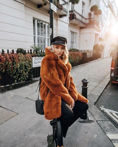 @withameliataylor looking super chic in our snuggly faux fur tan coat.  #FauxFurCoat #WinterCoats #WomensFashion #womensstyle #Styleinspo 23 Outfit, Nyc Winter Outfits, Fur Coat Outfit, Tan Coat, Fall 23, Coat Outfits, Colourful Outfits