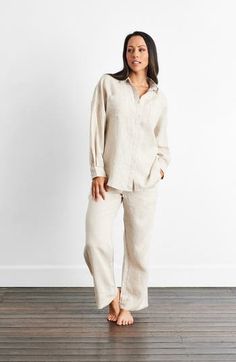 Lofty French linen shapes these lightweight lounge pants designed for all-day comfort with a roomy fit and drawstring waist. Drawstring waist 100% linen Machine wash, line dry Imported Linen Lounge Pants, Linen Lounge, Bed Threads, Pure Linen Bedding, Linen Bed Sheets, Linen Duvet, French Linen, Pants Design, Bedding Shop