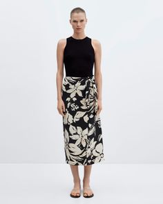 Cut to a classic straight silhouette, this midi wrap skirt from mango features, floral print, wrap design and back zip fastening. Wrap Midi Skirt, Midi Wrap Skirt, Floral Wraps, Jd Williams, Wrap Skirt, Midi Skirt, Mango, Floral Print, Floral Prints