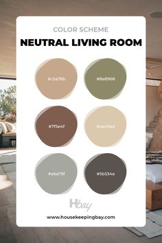 the color scheme for neutral living room