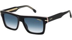 Carrera sunglasses model 305/S color code M4P 08 Striped Black. These sunglasses, in a dedicated festival edition, will be perfect to stand out from the crowd. Made entirely of acetate, they’re enriched by the metal detail on the front and the signature fin temples, inherited from the Carrera archives. 'Festival Edition' is printed on the inside of the temples, accompanied by the logo on the right lens. The iridescent coating on the lenses is an expression of unique and iconic Carrera style. Wayfarer Sunglasses With Gradient Lenses For Streetwear, Carrera Sunglasses, Shapes Images, Sunglasses Model, Metal Detail, The Crow, Ski Goggles, Sunglasses & Glasses, Color Code