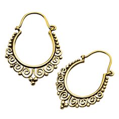 Tulsa Body Jewelry - Pair of 18g Circa Brass Earrings, $18.00 (http://www.tulsabodyjewelry.com/pair-of-18g-circa-brass-earrings/) Extra Earrings, 1970s Jewelry, Mini Earrings, Brass Earrings, Ear Jewelry, Designer Earrings, Body Jewelry, Solid Brass, 1970s