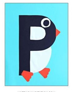 the letter p is for penguin paper craft