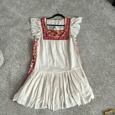 Gently Used. Actually Never Worn. Cream Lightweight Cotton With Broidery Details. Free People Tunic, Free People Dresses, Free People Dress, Tunic Dress, Free People, Mini Dress, Womens Dresses, Cream, Women Shopping