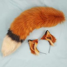 Fox Ears And Tail, Fox Costume, Wolf Ears, Pet Spaces, Fox Tail, Ear Style, Fox Ears, Cosplay Tutorial, Kittens Playing