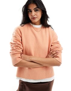 & Other Stories crew neck sweater in soft apricot | ASOS