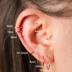 💎 All tiny huggie,helix,tragus,silver,rose,gold hoops,conch, daith, cartilage ,tiny hoop earrings are made with love for you. 💎 All Silver Jewelry are rhodium plated on 925 sterling silver. Gold and rose colors are high quality Vermeil Gold plated on 925 Sterling Silver. Vermeil Gold plating has a thicker gold layer than other coatings. In this way, it does not darken for many years, does not change color and does not cause allergies.  Nickel free and lightweight. 💎  The ends of the hoop earr Small Hoops Earrings, Gold Hoops Earrings, Suspender Earrings, Earrings Gold Hoops, Tragus Hoop, Earrings Cartilage, Small Gold Hoop Earrings, Helix Earring, Small Gold Hoops