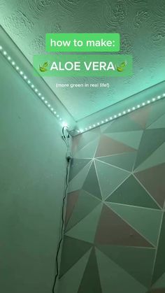 an advertisement for aloe vera is displayed on the wall