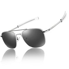 PRICES MAY VARY. ★Classic Aviator Design Pilot Style★-The hottest trends are coming your way this summer. With its unique double bridge design, the aviator glasses have a super fashionable appearance, a classic metal frame, a dazzling metallic luster appearance, and TAC polarized lenses to provide you with UV400 professional-level sun protection. ★Hd Polarized Lens★- 100% UV 400 protection coating, block 99% harmful UVA & UVB rays. In addition to the two basic functions of ordinary sunglasses to Trendy Glass Aviator Sunglasses For Outdoor, Polarized Aviator Sunglasses For Summer Outdoor Activities, Silver Rimless Aviator Sunglasses With Uv Protection, Rimless Aviator Sunglasses For Summer Outdoor, Anti-reflective Aviator Sunglasses For Outdoor, Summer Outdoor Aviator Sunglasses With Glass, Rimless Polarized Aviator Sunglasses For Outdoor, Silver Aviator Sunglasses With Uv Protection, Rimless Aviator Sunglasses With Polarized Lenses For Outdoor