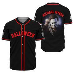 Get your product: Michael Myers - Halloween Jersey Shirt
1. PRODUCT INFORMATION:

Proudly printed in America
5.3 oz, unisex fit
Heavy cotton, classic midweight fabric
Material: 100% cotton | Dark Gray: 50% cotton:50% polyester | Light Gray: 90% cotton:10% polyester
Double-needle stitched neckline, bottom hem, and sleeves
Quarter-turned to eliminate center crease
7/8 inch collar
Tear-away label
Machine-wash safe
Copyrighted artwork
2. SIZE CHART:
3. RETURN:
We will gladly issue you a replacement Mike Myers, Halloween Horror Movies, Custom Baseball Jersey, Baseball Jersey Shirt, Michael Myers Halloween, Baseball Shirt, Michael Myers, Sporty Outfits, Baseball Shirts