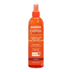 Extend your curly styles with Cantu Shea Butter for Natural Hair Comeback Curl Next Day Curl Revitalizer 12 oz! This iconic curl refresher was crafted with your 2nd and 3rd-day hair in mind. Redefine, moisturize, and restore curls with this lightweight mist that reduces frizz and adds a natural shine. Infused with shea butter and castor oil, the Comeback Curl Next Day Curl Revitalizer delivers a boost of hydration that revives and extends the life of curly styles. To use, simply spray on dry or Cantu Shea Butter For Natural Hair, Hair Science, Curl Enhancer, Curly Styles, Target Beauty, The Comeback, Hair Setting, Frizz Free, Natural Curls