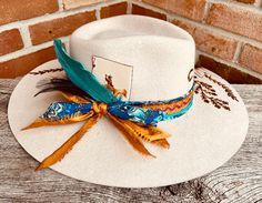 White Cap For Western-themed Events, Artisan White Hat Bands For Western-themed Events, White Artisan Hat For Kentucky Derby, Custom White Festival Hat, Artisan White Hat For Kentucky Derby, Custom White Handmade Hat Bands, Artisan White Hat For Country Events, Custom Handmade White Hat Bands, Custom White Handmade Fedora