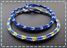 A set of modified friendship bracelet with a lobster clasp for easy take off, made with lots of love by me!! Puuuuurfect little something to give as a gift~   ~ FREE SHIPPING for purchases over $25 ~ ( Code: FREESHIPPING25 )  Please drop me a message if you want it in other colors or size, i will do my best to make it possible!! ~~ Size Chart:  *Bracelets size may vary +/- 1/2 inch or  +/-    1 cm ~~                      XS : ~  6 ~ inches/  ~15 ~ cm                        S:   ~ 7 ~ inches / ~ Handmade Blue Friendship Bracelets, Handmade Blue Friendship Bracelets For Everyday, Adjustable Blue Bracelet For Best Friend Gift, Blue Hypoallergenic Friendship Bracelets For Everyday, Blue Hypoallergenic Friendship Bracelet For Everyday, Everyday Hypoallergenic Blue Friendship Bracelets, Adjustable Friendship Bracelets With Lobster Clasp, Adjustable Blue Hypoallergenic Friendship Bracelets, Adjustable Hypoallergenic Blue Friendship Bracelets