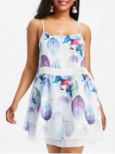 They are beautiful, lovable and affordable. You deserve it! Short Slip Dress, Backless Slip Dress, Cheap Dresses Casual, White Slip Dress, Trapeze Dress, Trendy Plus Size Clothing, Leaf Print, Style Outfits