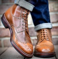 New+Two+Tone+Oxfords+Wingtip+Brogue+Ankle+High+Leather+Boot Shoe+Structure+Are+Divided+Into+Following+Parts: 1.+Baseline+rubber+sole+ 2.+100%+Leather+heel+made 3.+Best+finishing+two+tone+leather 4.+Manufacture+used+lace+up+fastening 5.+Best+lining+with+leather+on+shoes 6.+Leather+sole+is... Fall Wingtip Lace-up Shoes With Leather Sole, Vintage Lace-up Boots With Brogue Detailing, Brogue Detailed Lace-up Chukka Boots For Work, Casual Brogue Ankle Lace-up Boots, Wingtip Chukka Boots With Brogue Detailing For Derby, Wingtip Brogue Chukka Boots For Derby, Classic Brogue Lace-up Boots For Derby, Brown Goodyear Welted Wingtip Lace-up Boots, Business Wingtip Lace-up Boots With Brogue Detailing